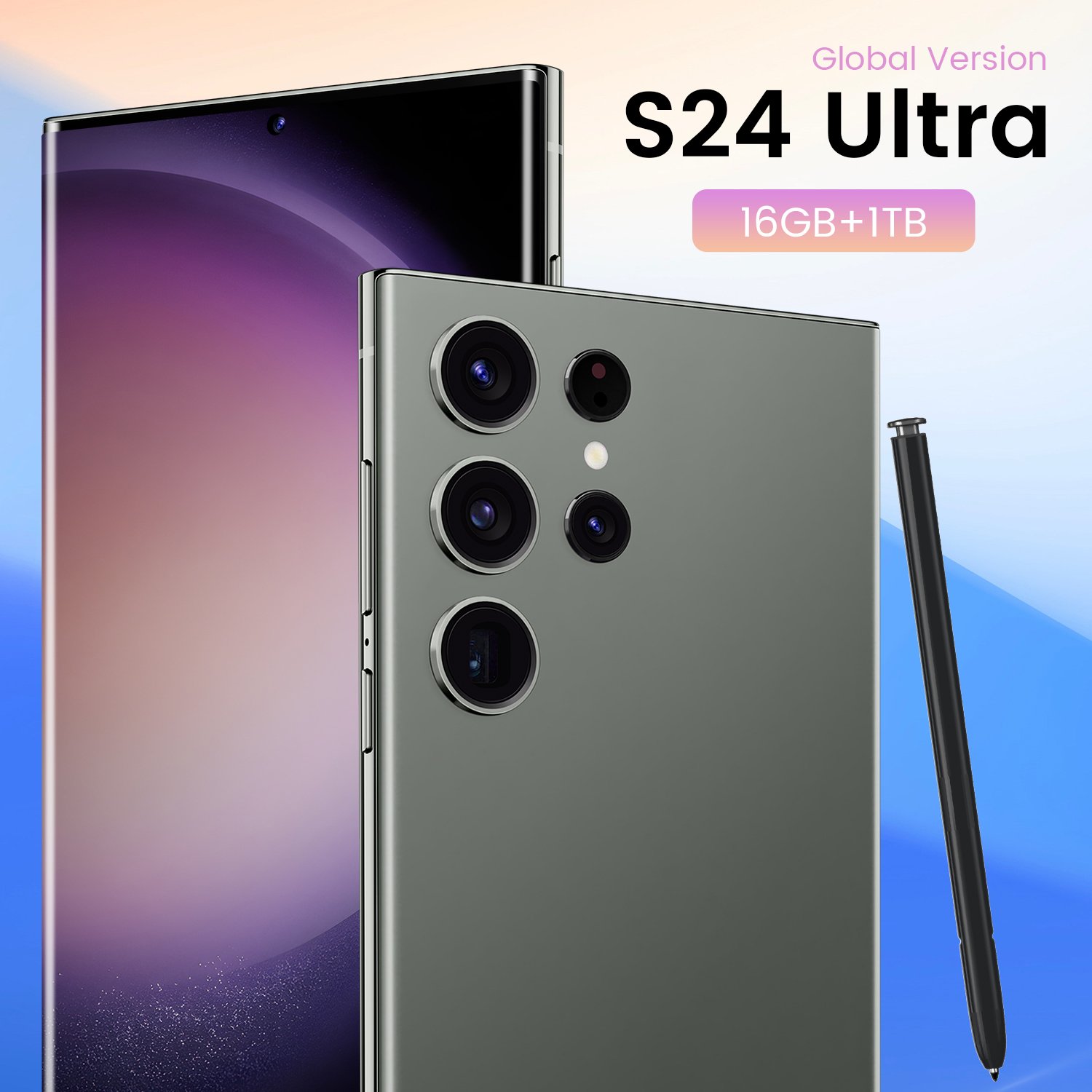 Unlocked 5g Smart Phones Android13 Gaming Mobile Phone S24 Ultra Original 72MP+108MP 16GB+1TB 7.3inch Mobail Phone HD Lcd GSM