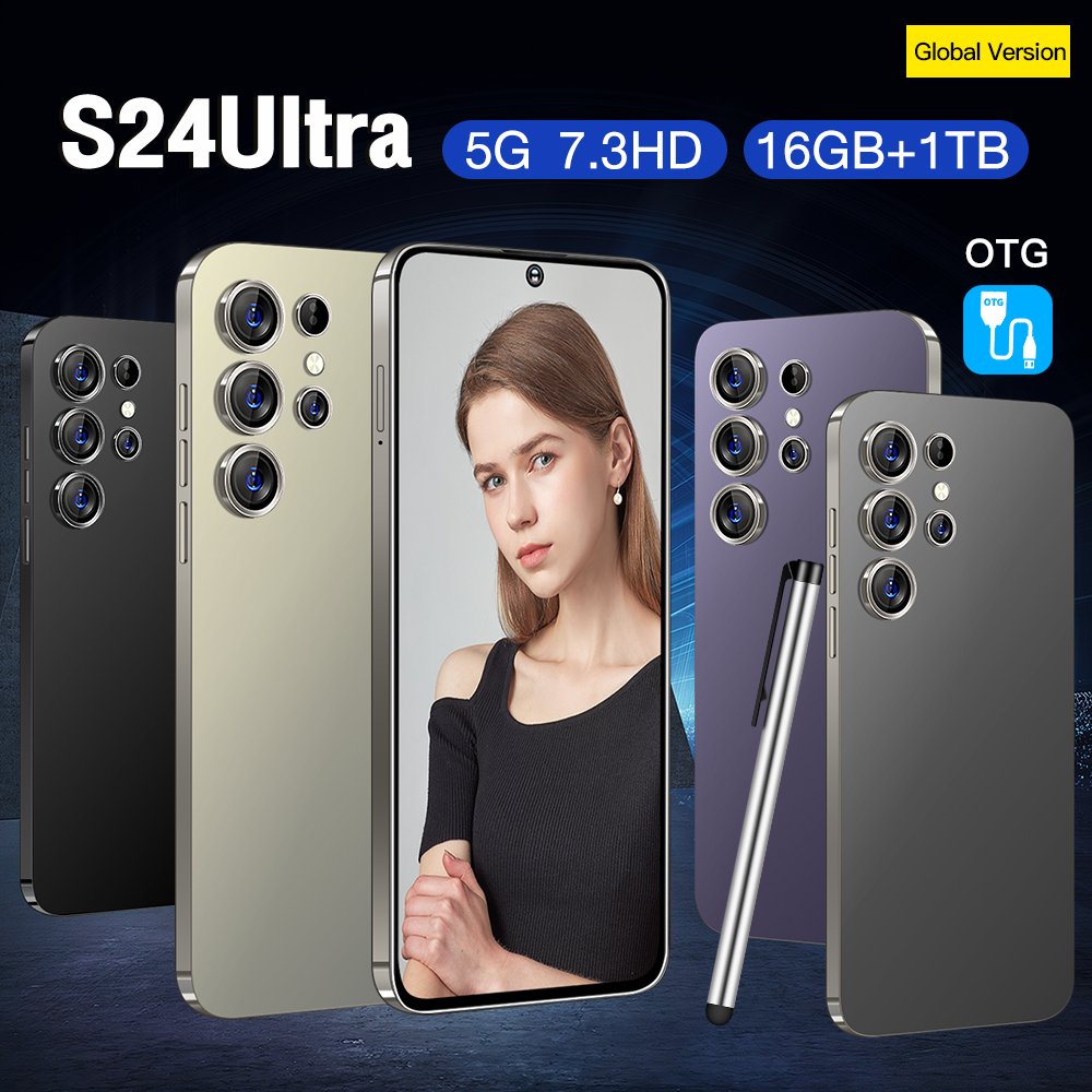 2024 Brand New S24 Ultra Phone 6.8 inch 1TB 4G 5G Smartphones Have Logo And Original Packing for Clone Version S24 ultra