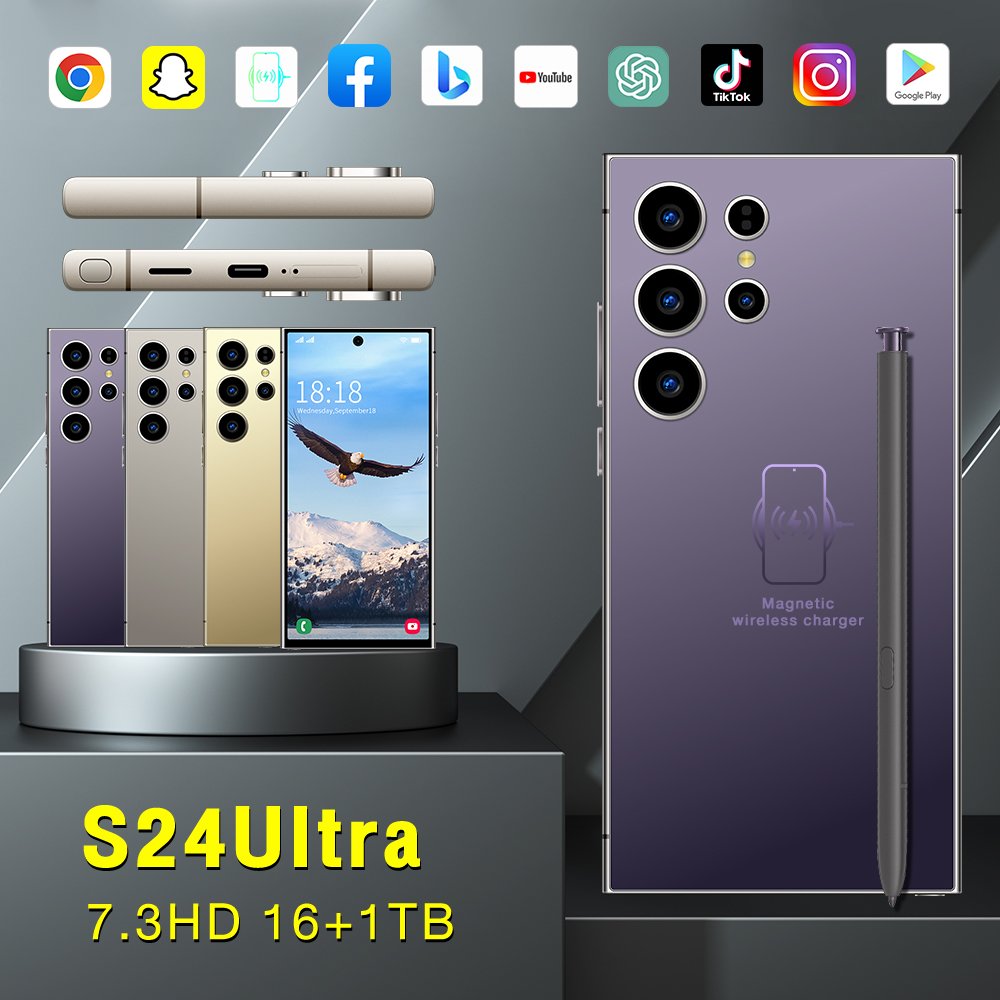 Fnban S For Amsung S24 Ultra 1T RAM Handy Sale Mobile Phone Shopping Deals 5G Smartphone Design Phone Online Shopping Wholesale