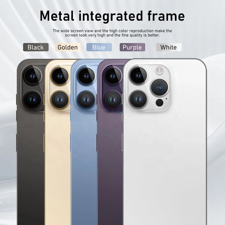 Hot Selling 15 Phone 15 Pro Max Clone IOS 8GB+512GB 6.7 Inch full Display Phone original Dual sim Have logo Mobile Cell Phone