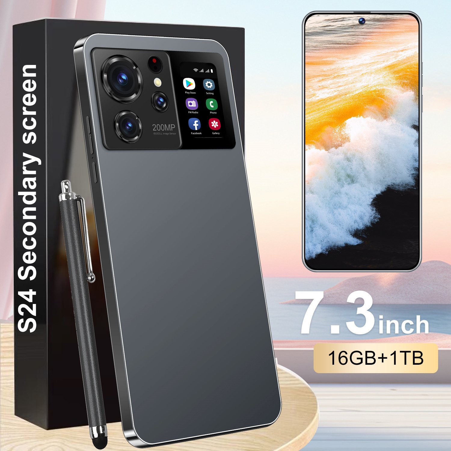 Hot Selling S24+ Ultra 16gb+1tb 6.7 Inch Phone 0riginal Full Display Android 13.0 Mobilephone Cellphone 5g Smartphone