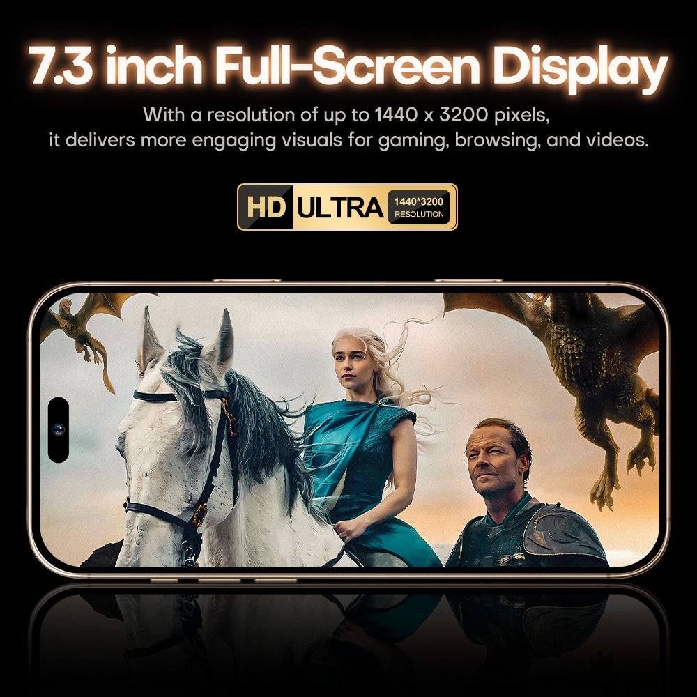 2024 Hot Selling Phone 16 pro max Original Cell Phone 8GB+512GB unlock full Display Android 13 Smart Mobile Phone 5g Smartphone