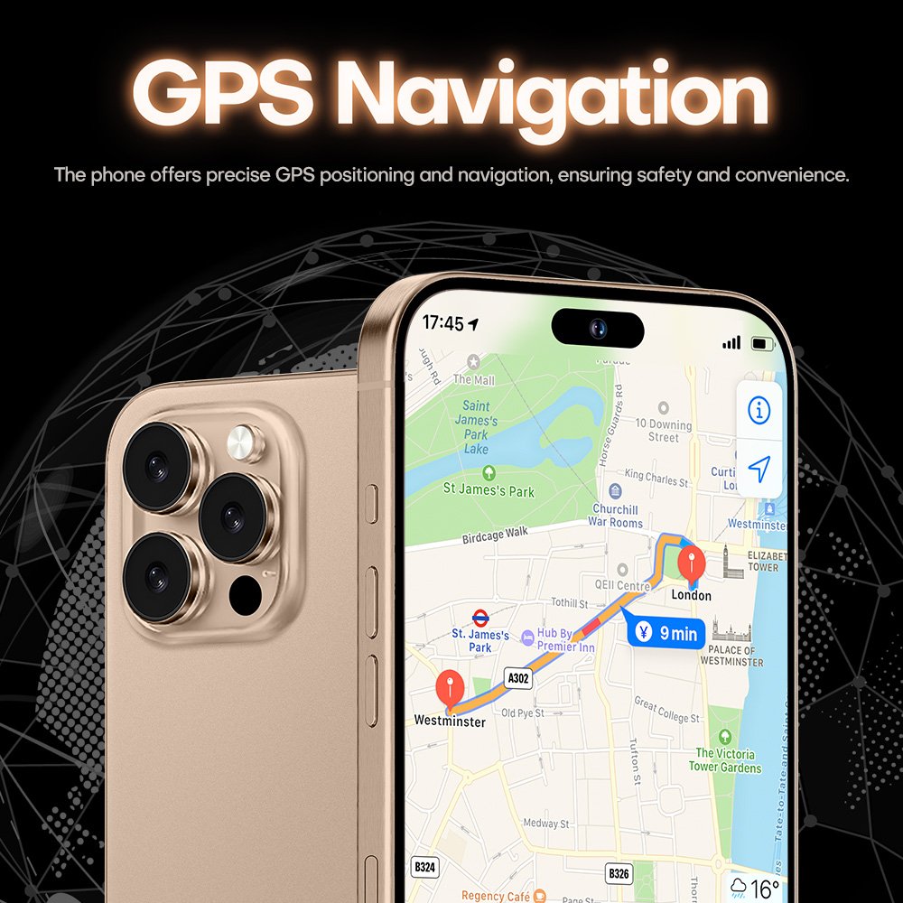2024 Hot Selling Phone 16 pro max Original Cell Phone 8GB+512GB unlock full Display Android 13 Smart Mobile Phone 5g Smartphone