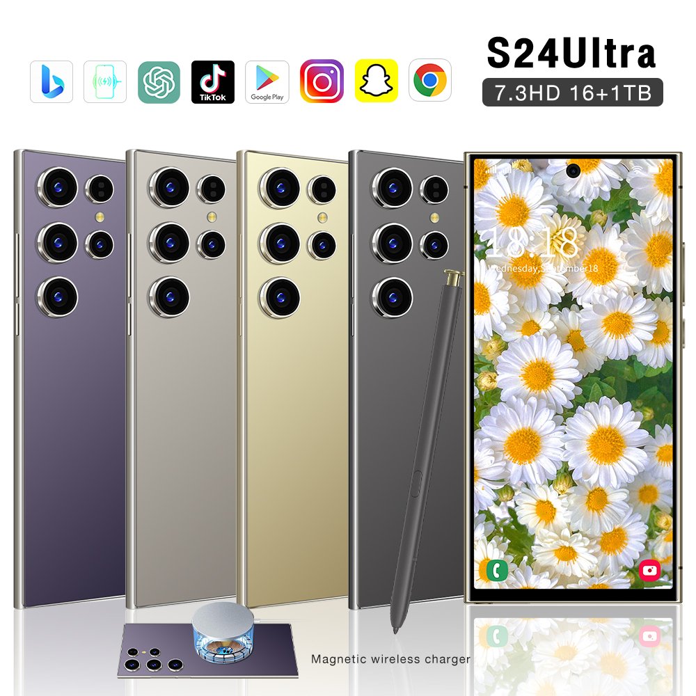 Slimoro S For Amsung Galax S24 Ultra Original 5G Phone Smartphone Deal 4G Mobile Feature Phone Galax S23 Ultra 16G+1TB Wholesale