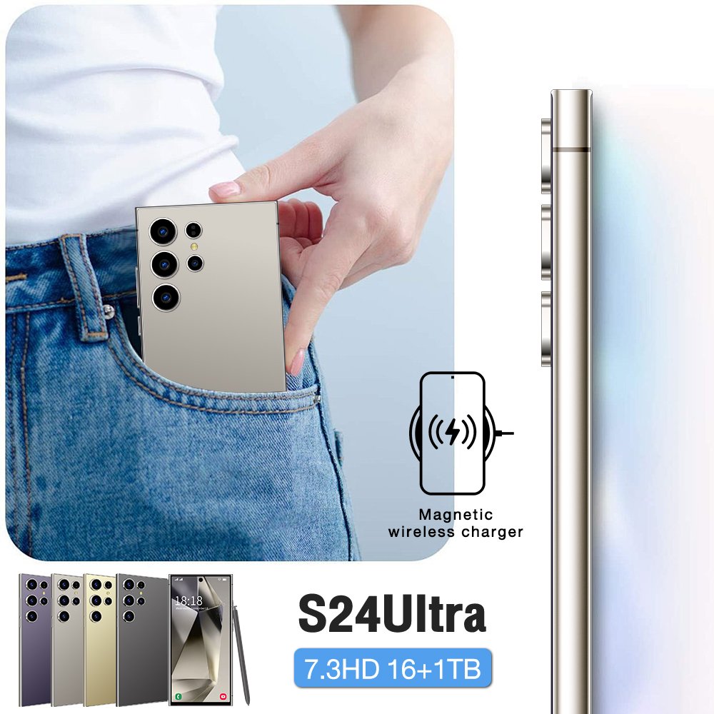 Slimoro S For Amsung Galax S24 Ultra Original 5G Phone Smartphone Deal 4G Mobile Feature Phone Galax S23 Ultra 16G+1TB Wholesale
