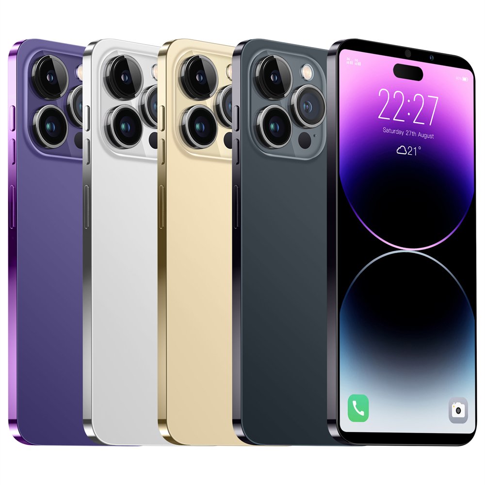 Hot Selling 15 Phone 15 Pro Max Clone 16GB+1TB 6.7 Inch full Display Phone original Dual sim Cell Phone