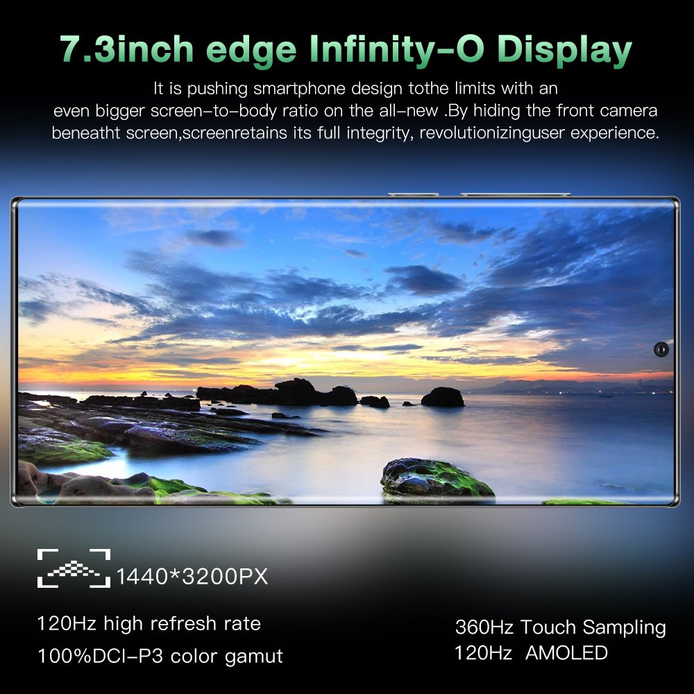 New Brand 5G Smartphone S23 Ultra 7.3 inch Screen 16+512GB Android Mobile Phones ROM+RAM 6800A Original Unlocked Cell Phone