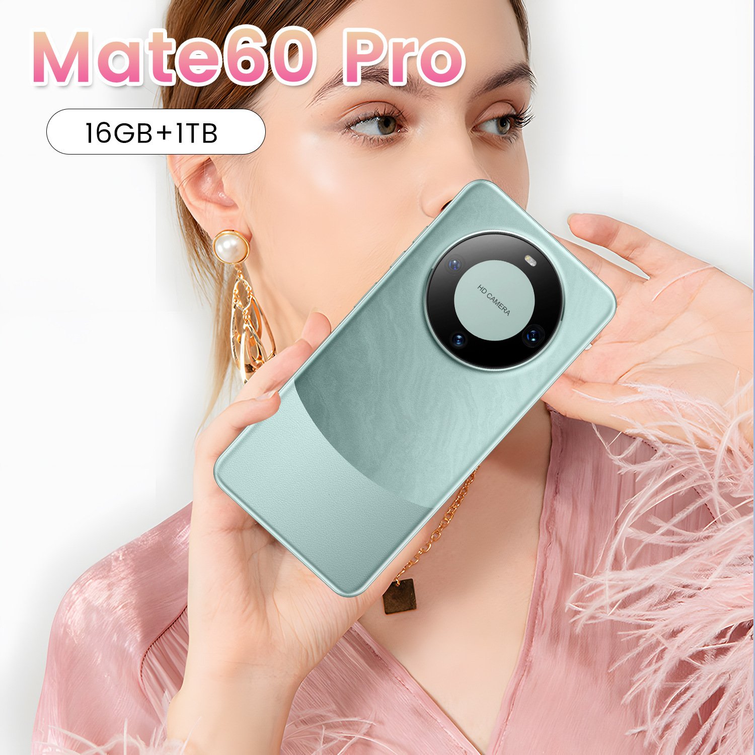 New Original Mate60pro 5g Smartphone 16gb 1tb Snapdragon 8 10 Core Dual Sim Cellphone Mobile Phone 7.3 Inches Android 13 Phone