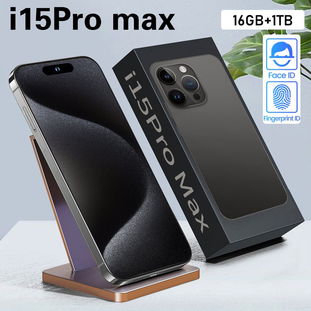 Phone 15 pro max 12GB+512GB Smartphone 5g Smartphone 6.7inch Screen Dual Sim Card I 15 phone 15 Pro Max 5g De Smartphones 64MP