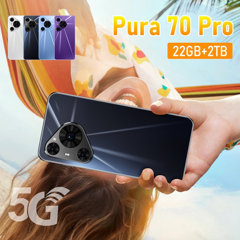 4+128GB 4G Unlocked Pura 70 Pro Clone Cell Mobile Phone Private White Label Smartphone