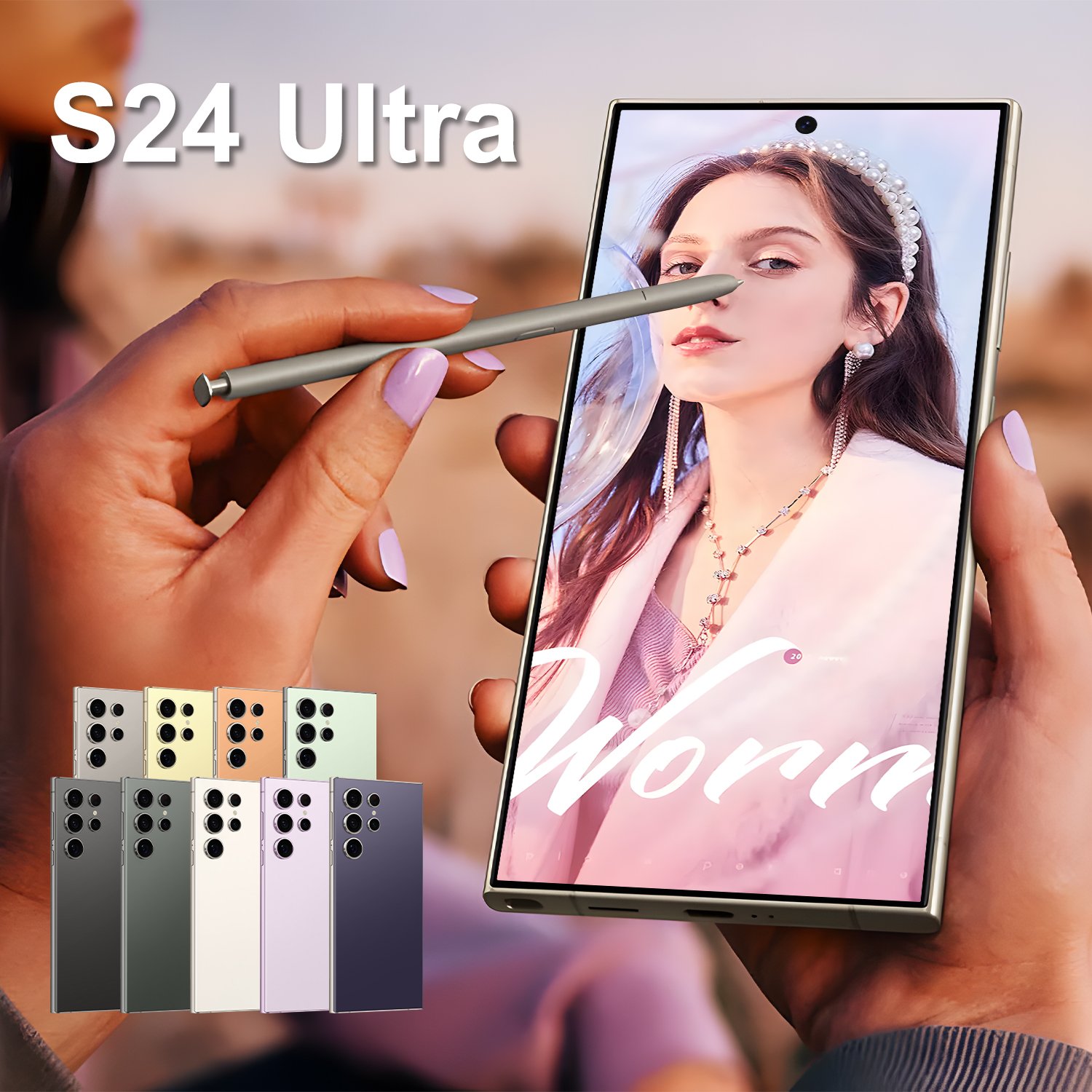 2023 Latest s24 ultra 16G + 1TB Mobile Phones 7.3 inch Android13 5G Smartphone Global Latest Cheap Smartphone