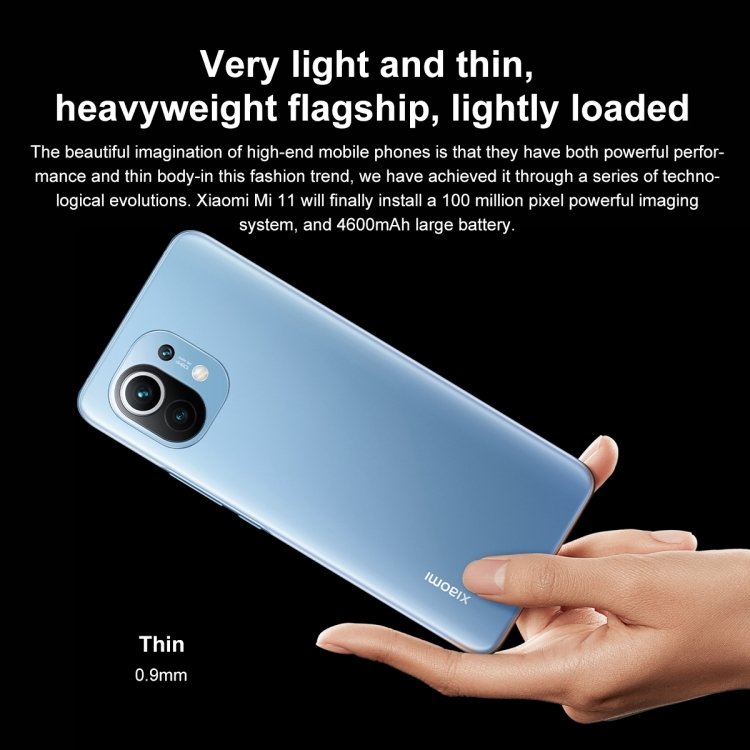 Global Version Xiaomi Mi 11 Smartphone 8GB RAM 256GB ROM 888 Octa Core 55W Fast Charge 120Hz AMOLED Original Xiaomi