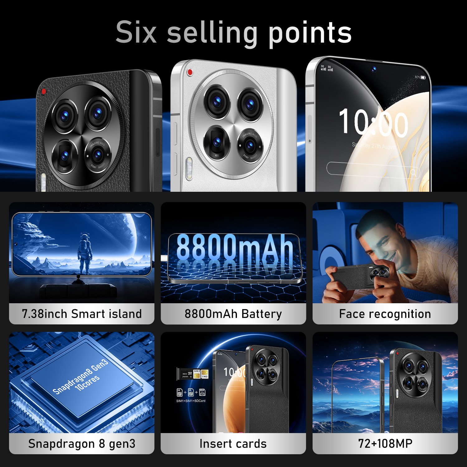 Camon 30 Premier 5G Smartphone Dual SIM HD 4G HD Screen 108MP Rear Camera Global Version Cellular Features Gaming Charging Cars