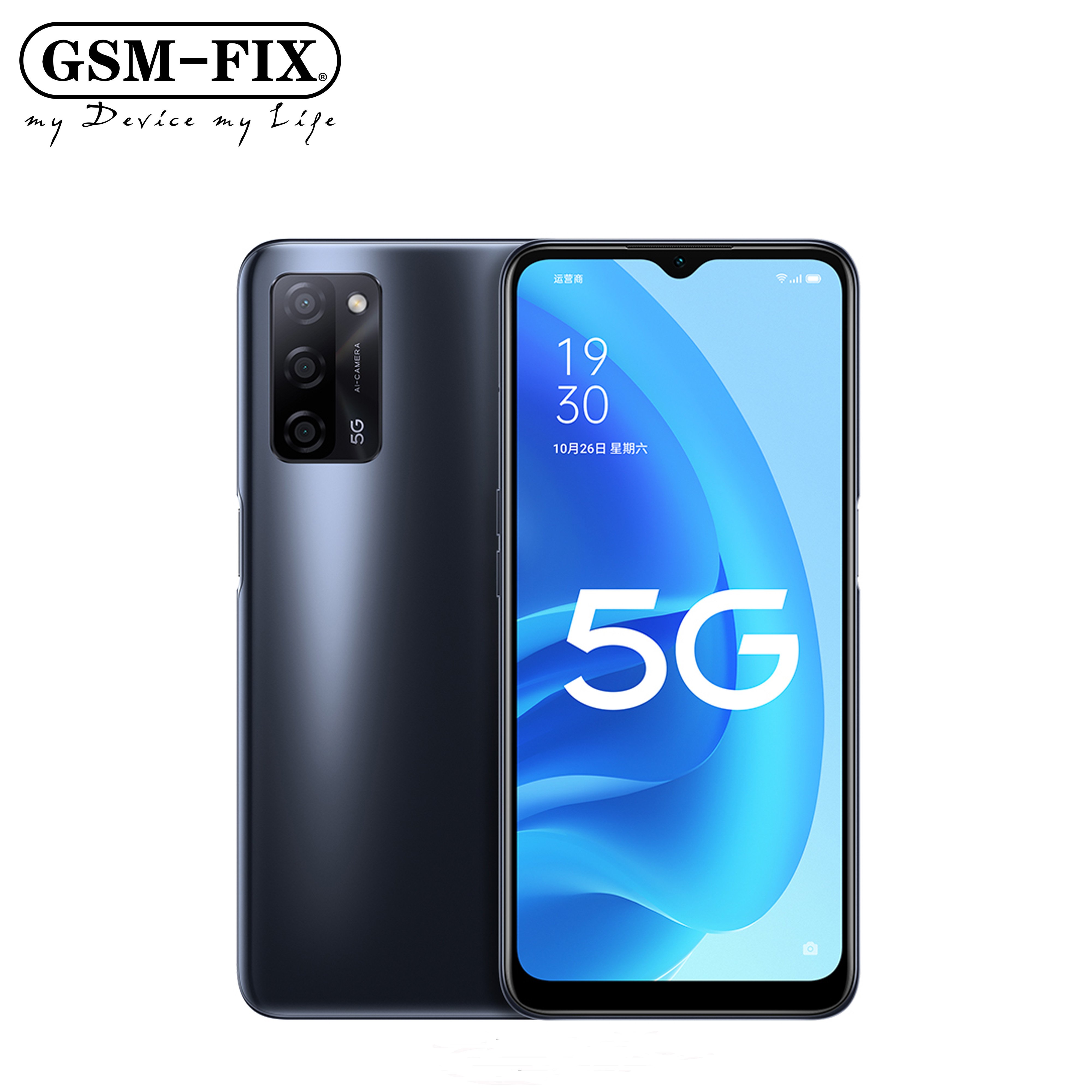 GSM-FIX For OPPO A55 5G SmartPhone 6GB RAM 128GB ROM 6.5 Inch Screen 5000mAh Battery 5V 2A Charger Android Mobile Phone