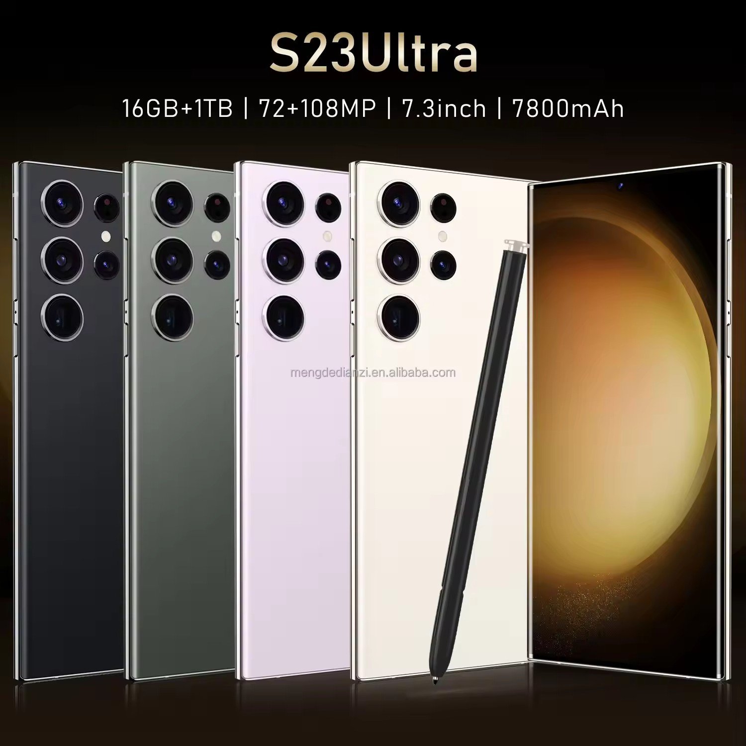 Original Brand New S23 Ultra Phone 6.8 inch 12GB+512GB 4G 5G Smartphones With Stylus 4 Cameras Face ID Unlocked Cellphones