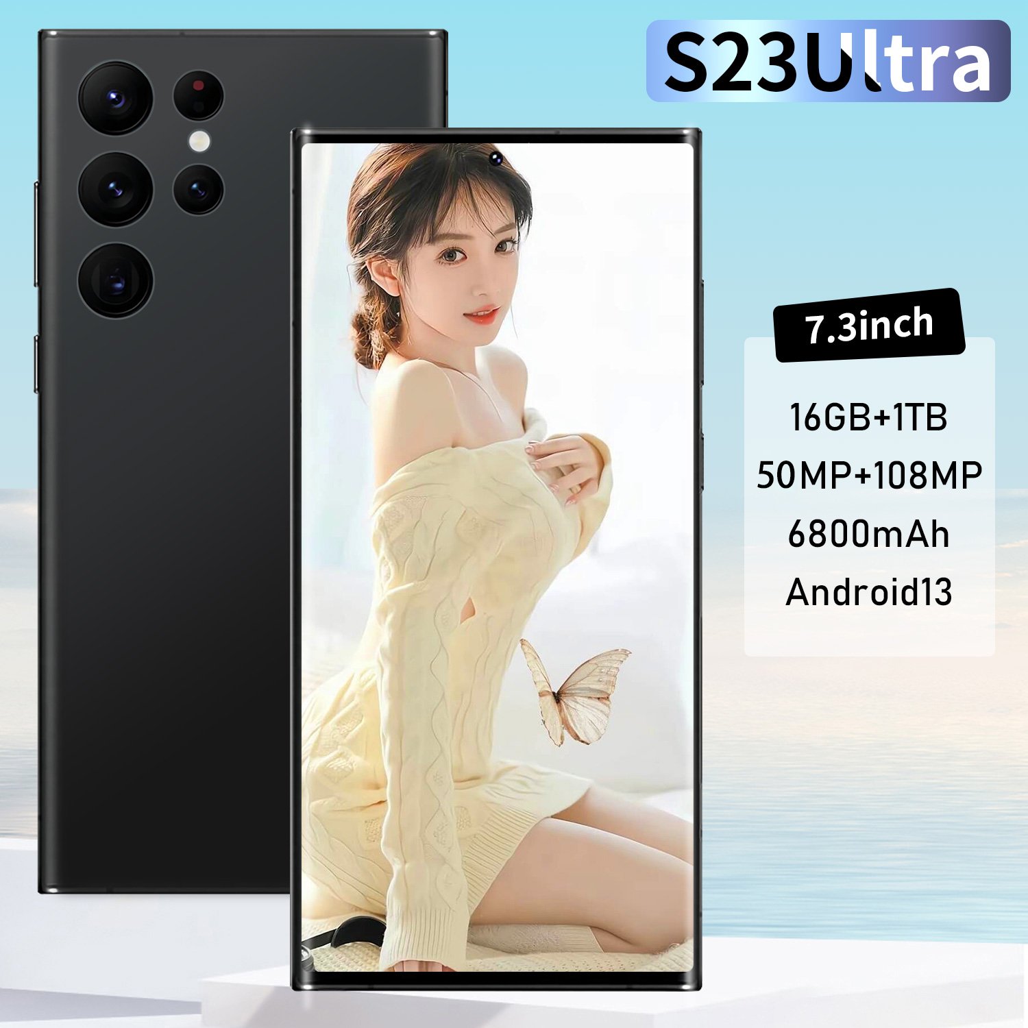 2024 New Popular 4G/5g Built-in stylus smartphone S23ultra Global Unlock Android 13 6800mh Main Camera 64 Mp Cheap Gaming Phone