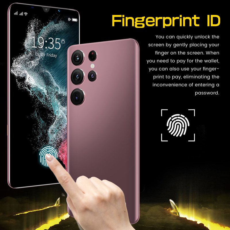Dual Sim Low Price S22 Plus Cellular Smart Cell Phone 5G Mobile Phones Wholesale Unlocked Android Smartphones