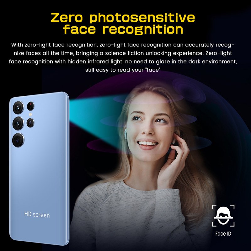 Dual Sim Low Price S22 Plus Cellular Smart Cell Phone 5G Mobile Phones Wholesale Unlocked Android Smartphones