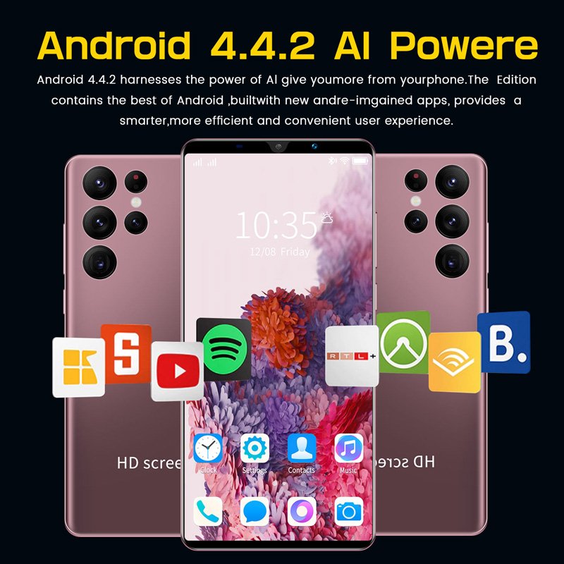 Dual Sim Low Price S22 Plus Cellular Smart Cell Phone 5G Mobile Phones Wholesale Unlocked Android Smartphones