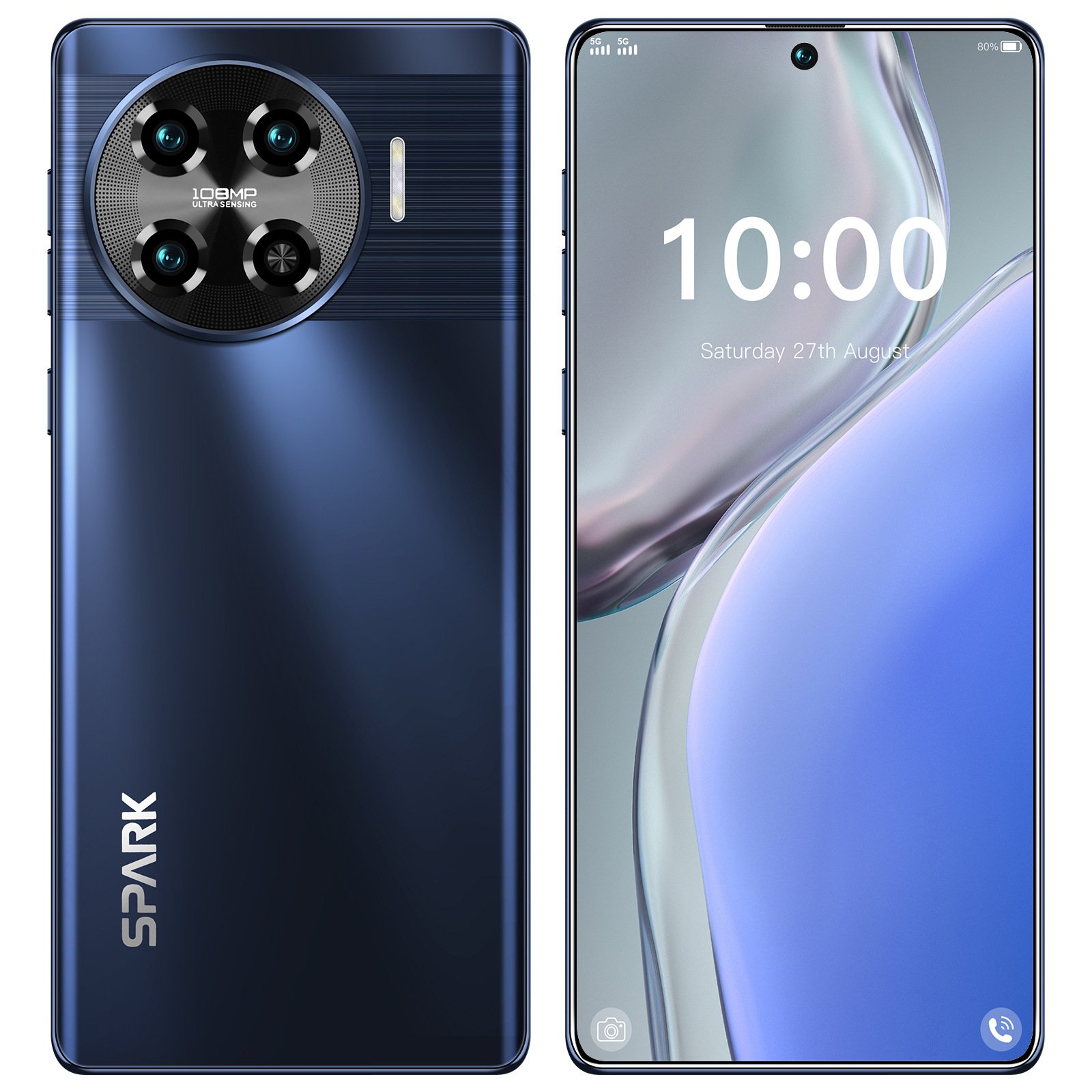 New Arrival Spark 30 Pro+ 7.6inch Smartphone 10 Pro Model with 512GB ROM 2K HD Screen Resolution Dual SIM Flip Design for Gaming