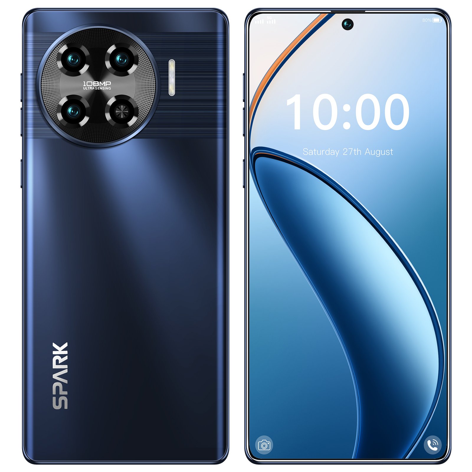 Wholesale Original Mobilephone spark 20 Pro 7.3 Inch 16GB+1TB 5G face ID Global version mobile phone Android 13 5G smartphones