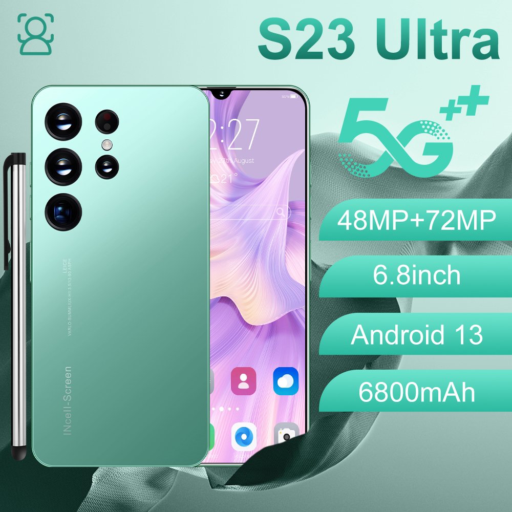 S23 Ultra 16GB+1T 6.8-inch screen 5G smartphone Android 13 wholesale original android phone brand mobile