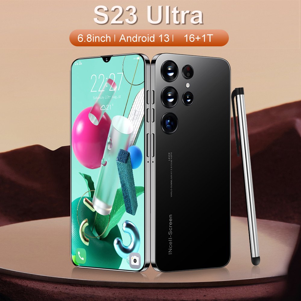 S23 Ultra 16GB+1T 6.8-inch screen 5G smartphone Android 13 wholesale original android phone brand mobile