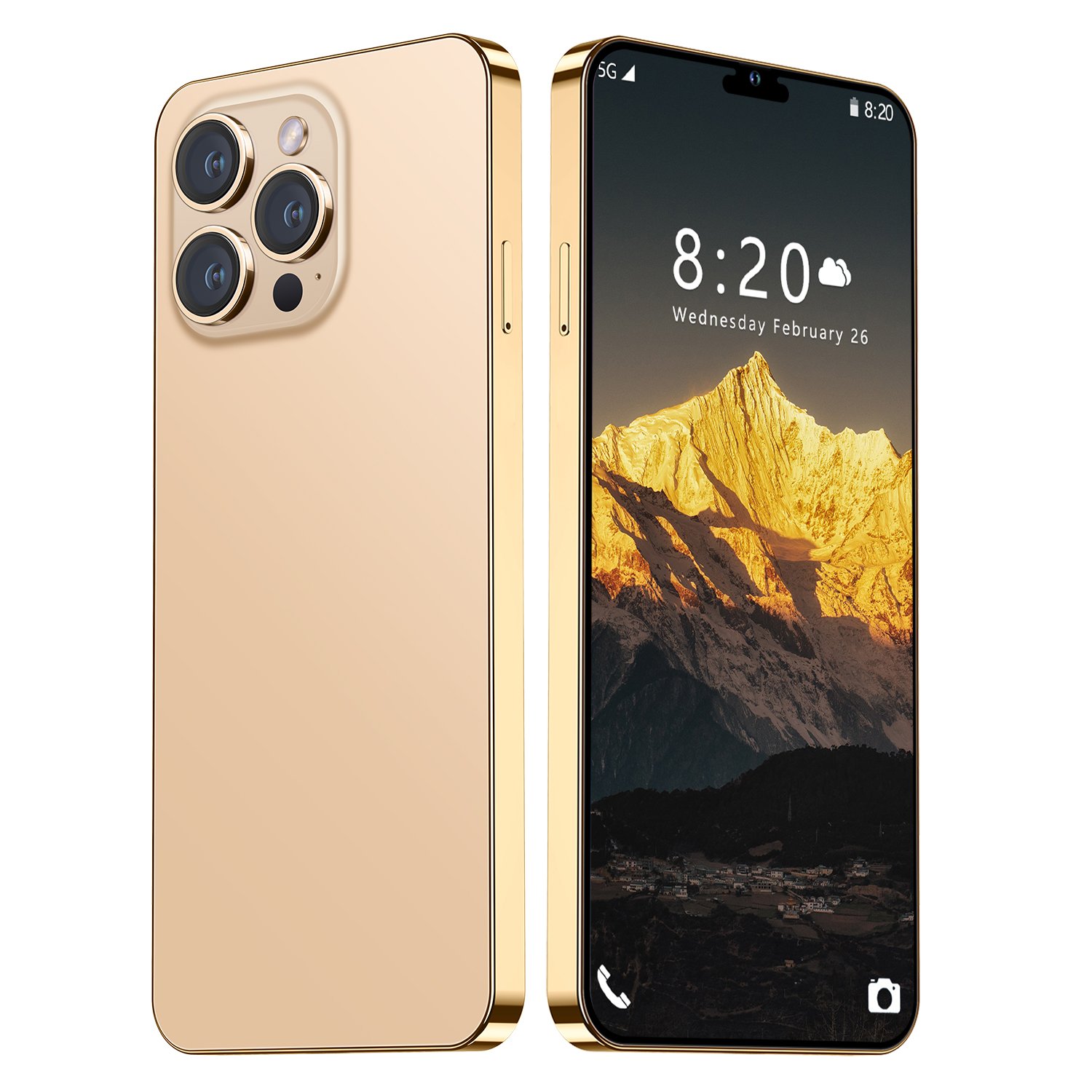 2024 Clone Version 15 pro max 6.8 inch 60HZ Cheap 4G 5G smartphone 8GB+512GB unlocked Dual Sim Card 64MP Cheap 15 Pro Max