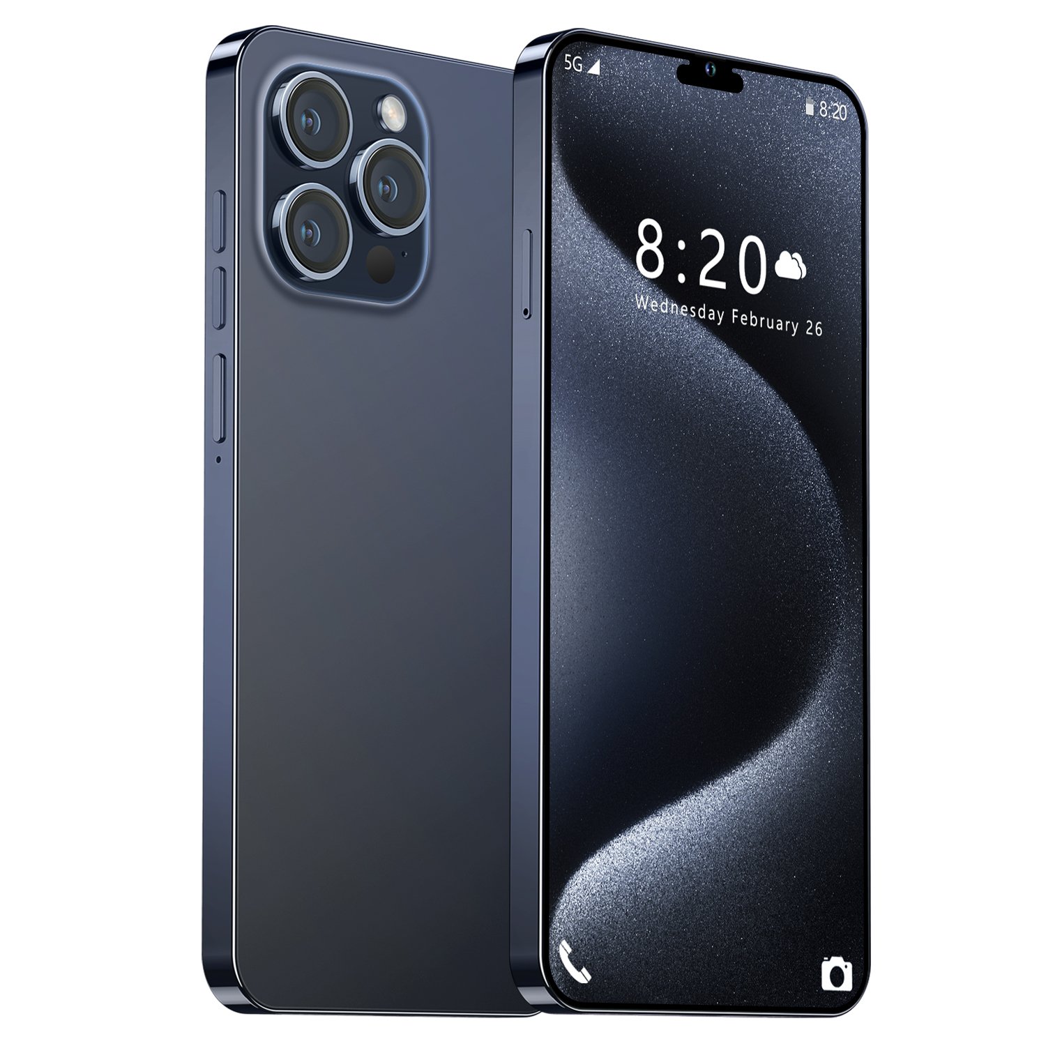 2024 Clone Version 15 pro max 6.8 inch 60HZ Cheap 4G 5G smartphone 8GB+512GB unlocked Dual Sim Card 64MP Cheap 15 Pro Max