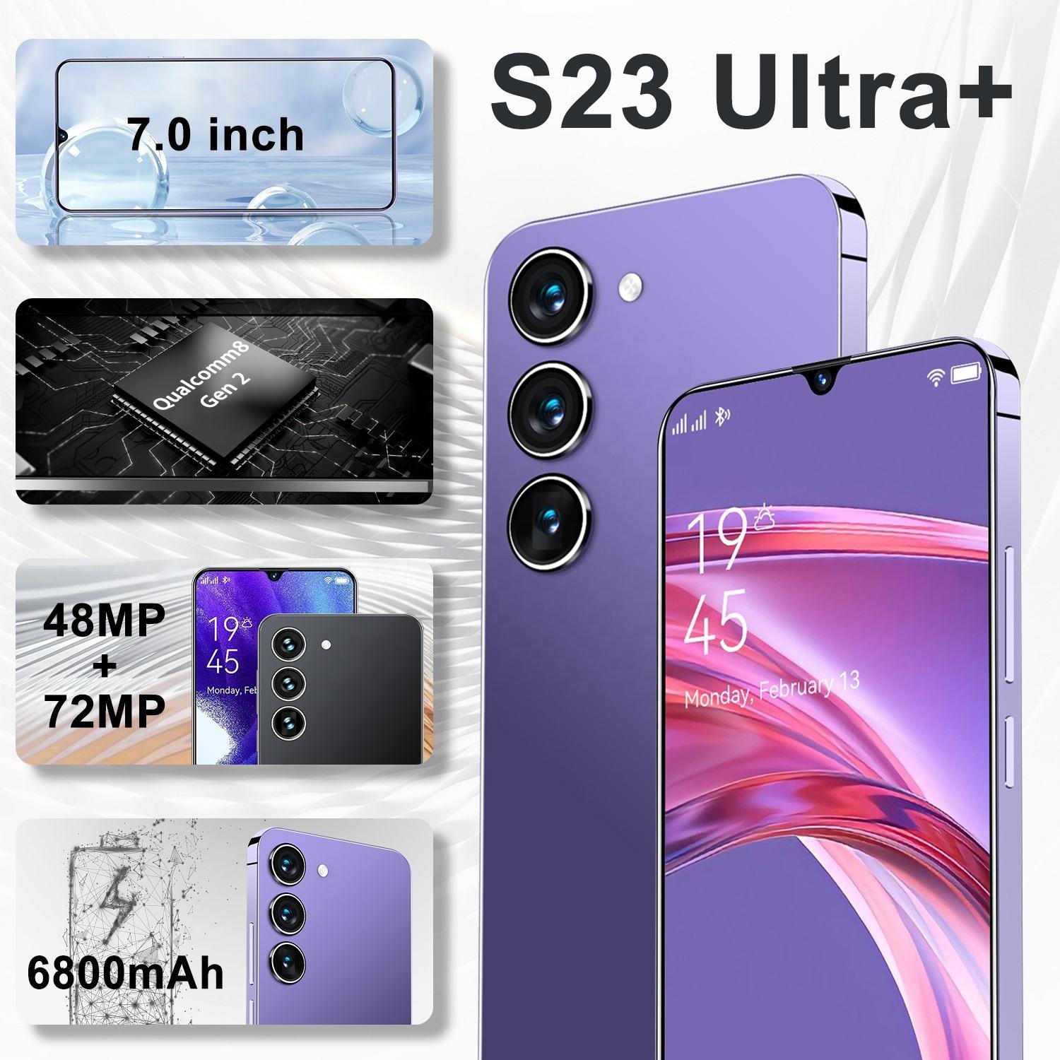 Bestseller 7.0inch smart phone s24 ultra cheap phones 16GB+512GB s24 ultra 5g smartphone