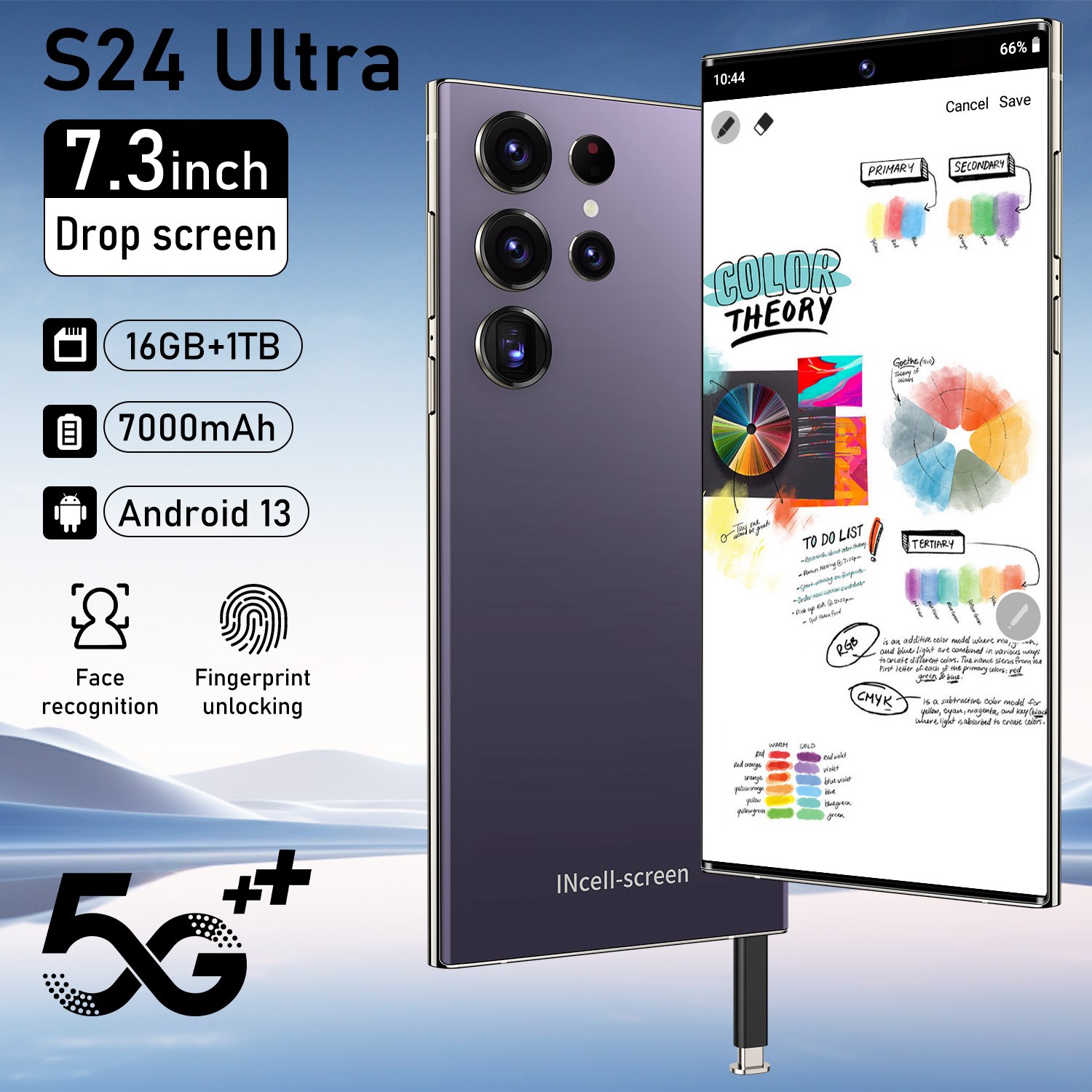 Biometric Powerhouse S24 Global Android 5G Smartphone Dual SIM 16GB RAM 1TB Storage Face and Fingerprint Unlock