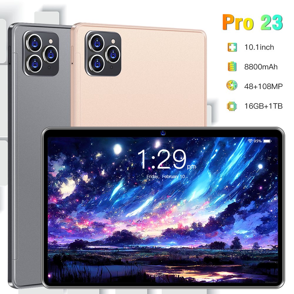 New 4G hot-selling Pro23 tablet computer Android smart 10.1-inch 32GB card slot Support OEM Customized Brand
