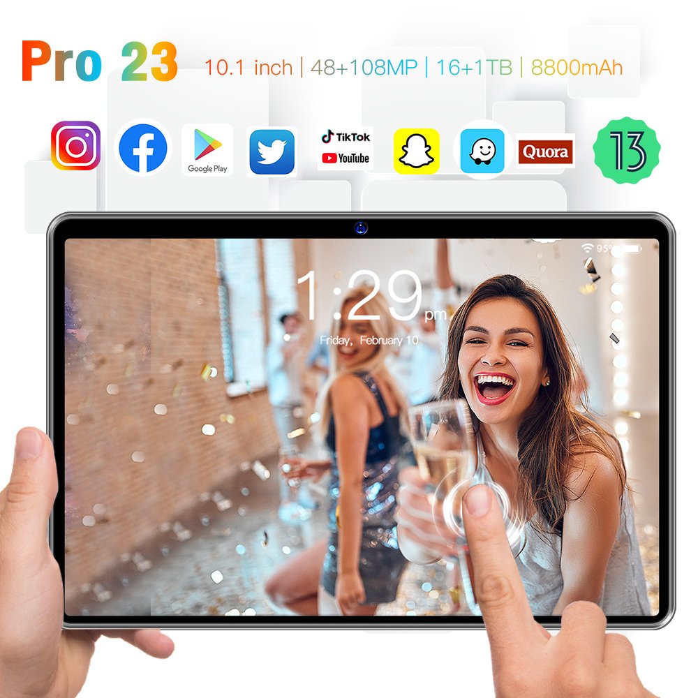 New 4G hot-selling Pro23 tablet computer Android smart 10.1-inch 32GB card slot Support OEM Customized Brand