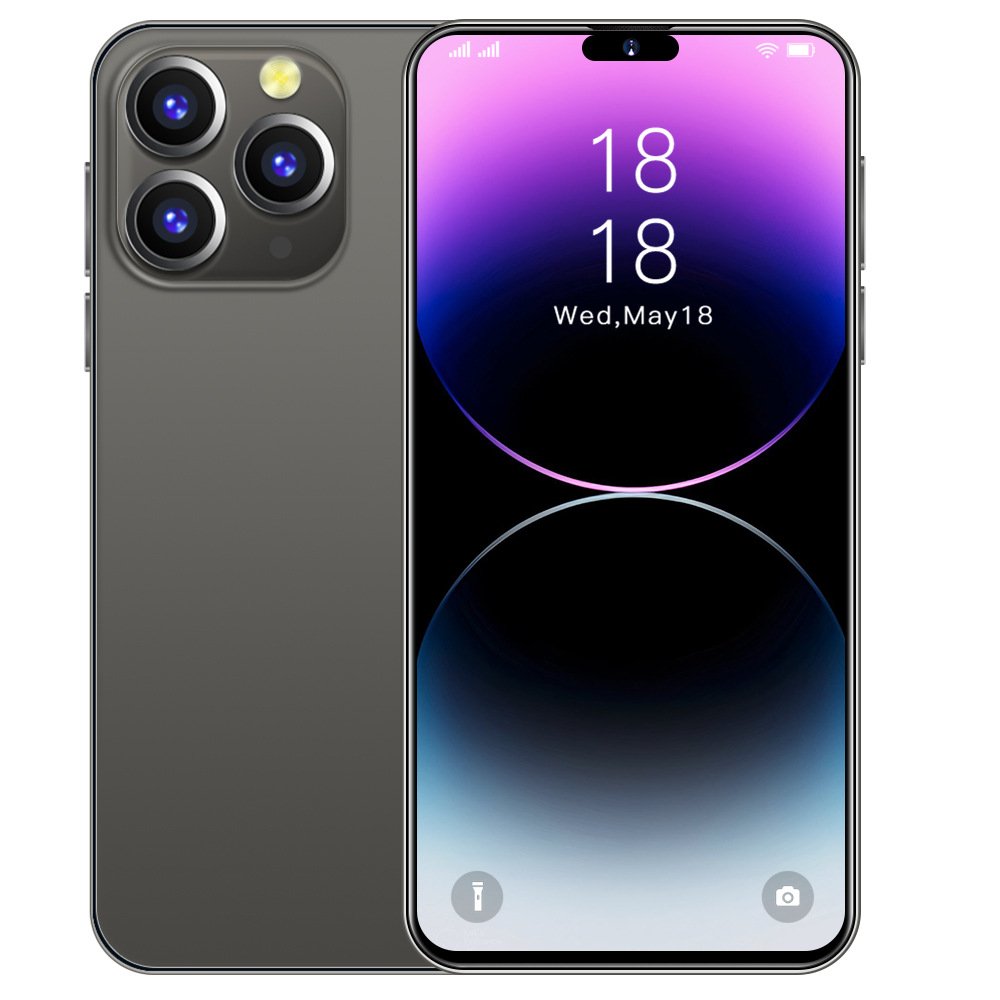 HX New Arrival Mobile Phone Telephone Global Version 14 Pro Max Smartphone 6.8 Inch 16+1t Android Mobile Phone New Arrival