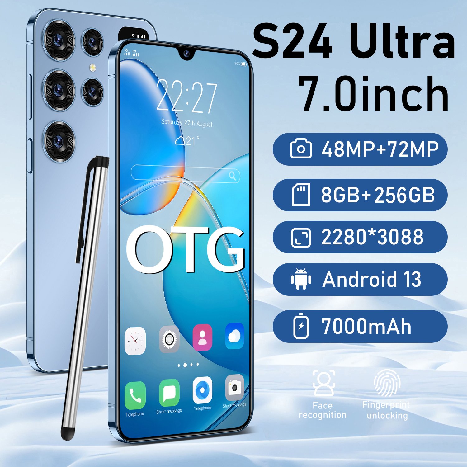 Global Version for Galaxy S24 5G Smartphone cell phone google AI 16GB+1TB 7.3inch screen Dual Sim Unlocked Android Mobile phone