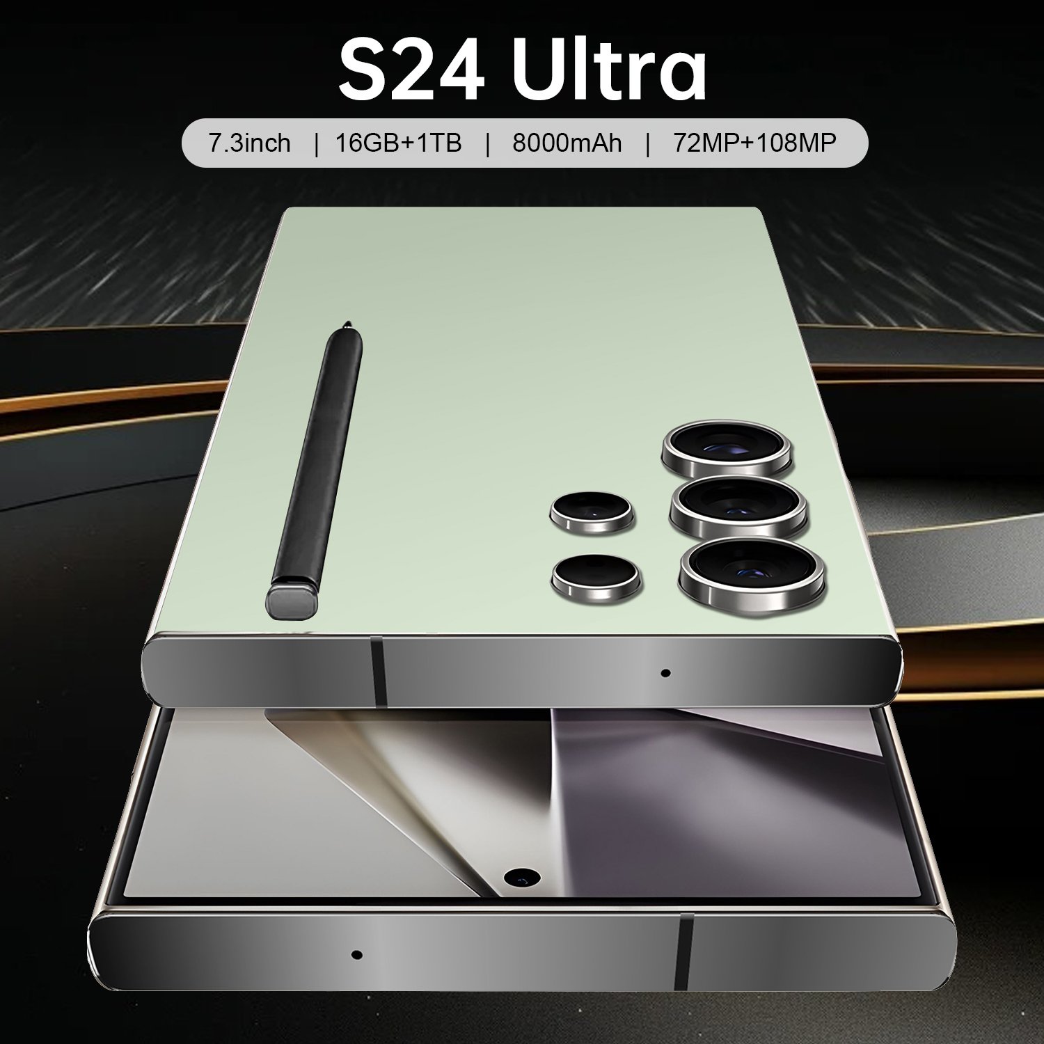 Original S24 Ultra 5G Smartphone Dual SIM 108MP Rear Camera Android 13.0 3G Features New Used French Spanish Operating Languages