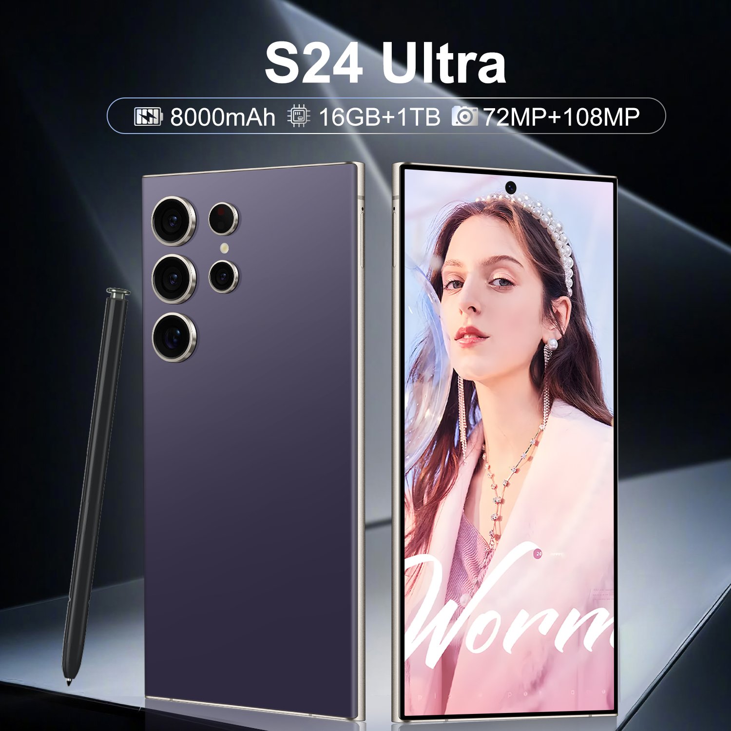 2024 Original s24 ultra phone Smartphone 16+1TB Mobile Phone Cell Gaming 5G smartphone 4G cellphone