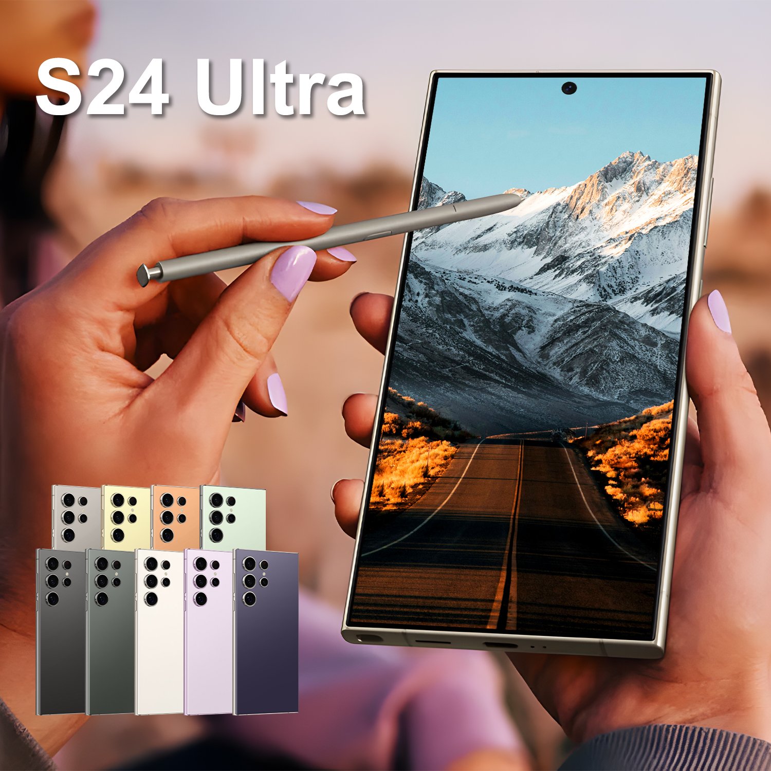 2024 Original s24 ultra phone Smartphone 16+1TB Mobile Phone Cell Gaming 5G smartphone 4G cellphone