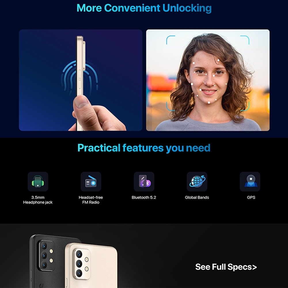 UMIDIGI A13 Pro Max 5G, 5150mAh Battery, Face ID & Side Fingerprint Identification 64MP Camera, 12GB+256GB smart phone