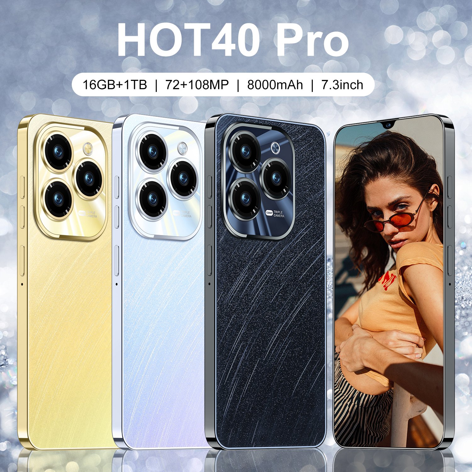 Unlocked Smartphone Spark 10 Pro 16+1TB 5G Large Memory Large Battery Android 13 Gaming Phone