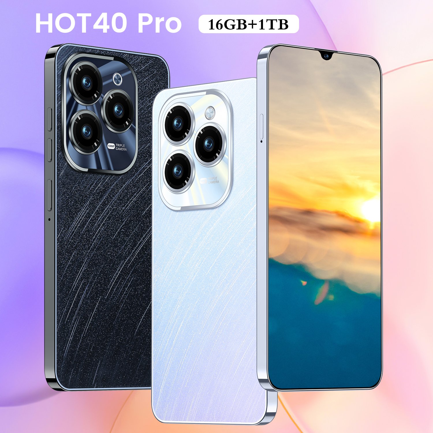 Unlocked Smartphone Spark 10 Pro 16+1TB 5G Large Memory Large Battery Android 13 Gaming Phone