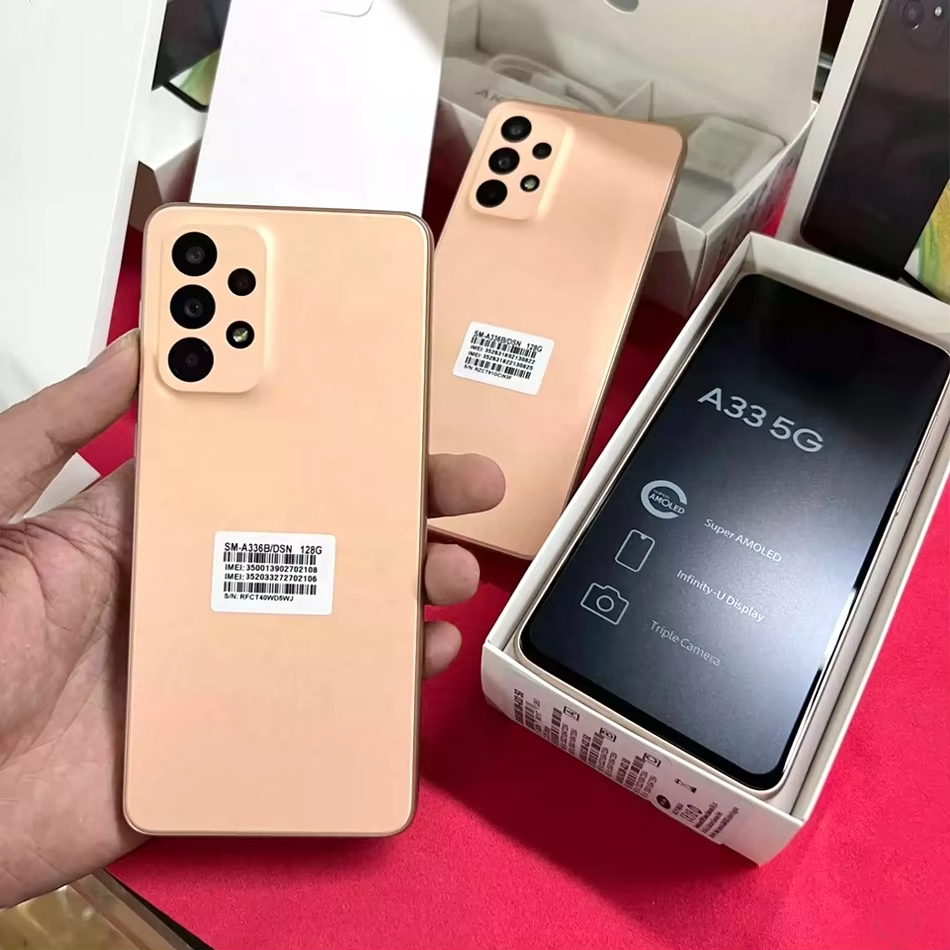 Cheap 5G Smartphone US Version Android System for Samsung Galaxy A33 Good Condition Pre Owned Phones