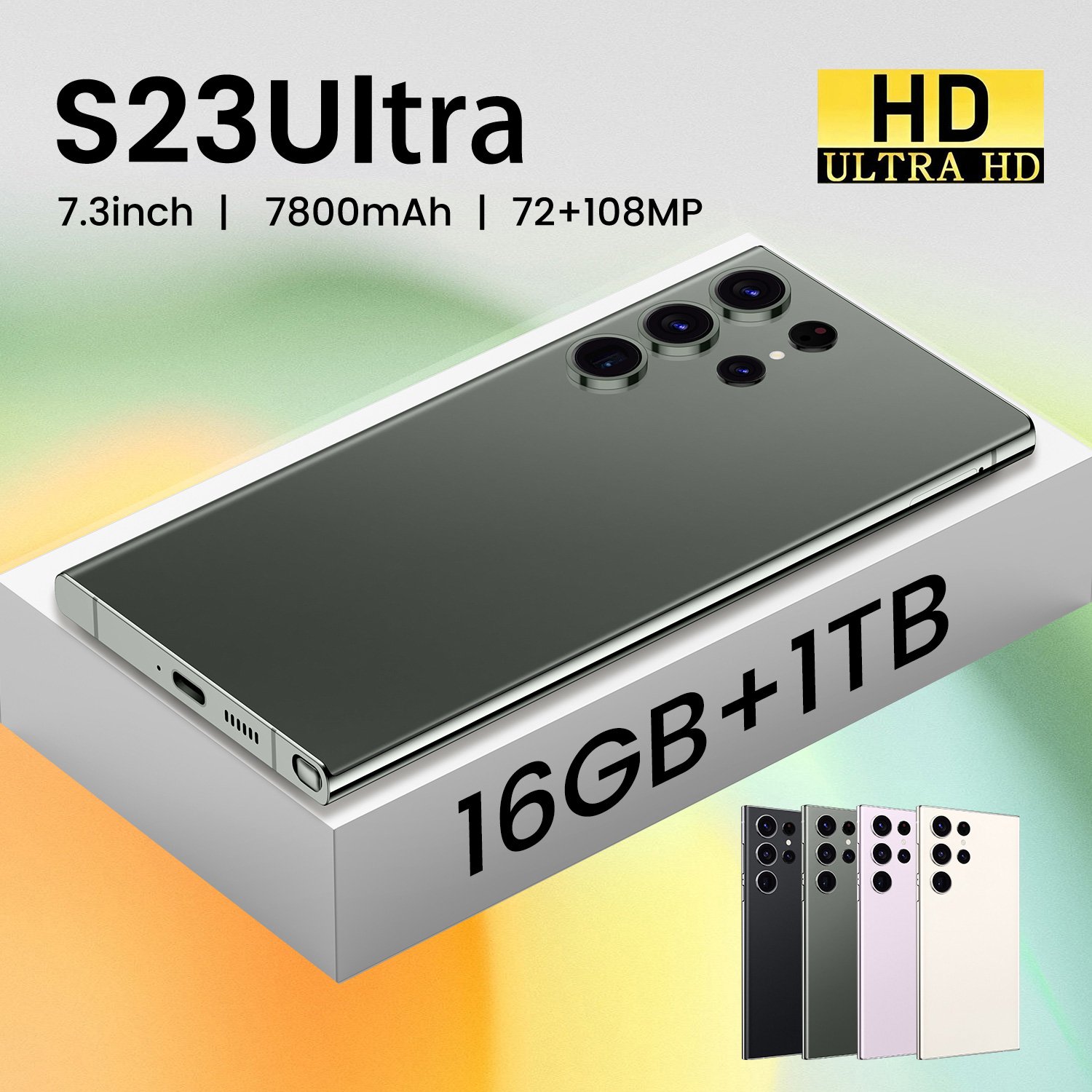Original S23 ultra 5g Smartphone 7.3 Inch Android 13.0 s24 ultra Smartphone 16GB+1TB 5G Unlocked Mobile phone