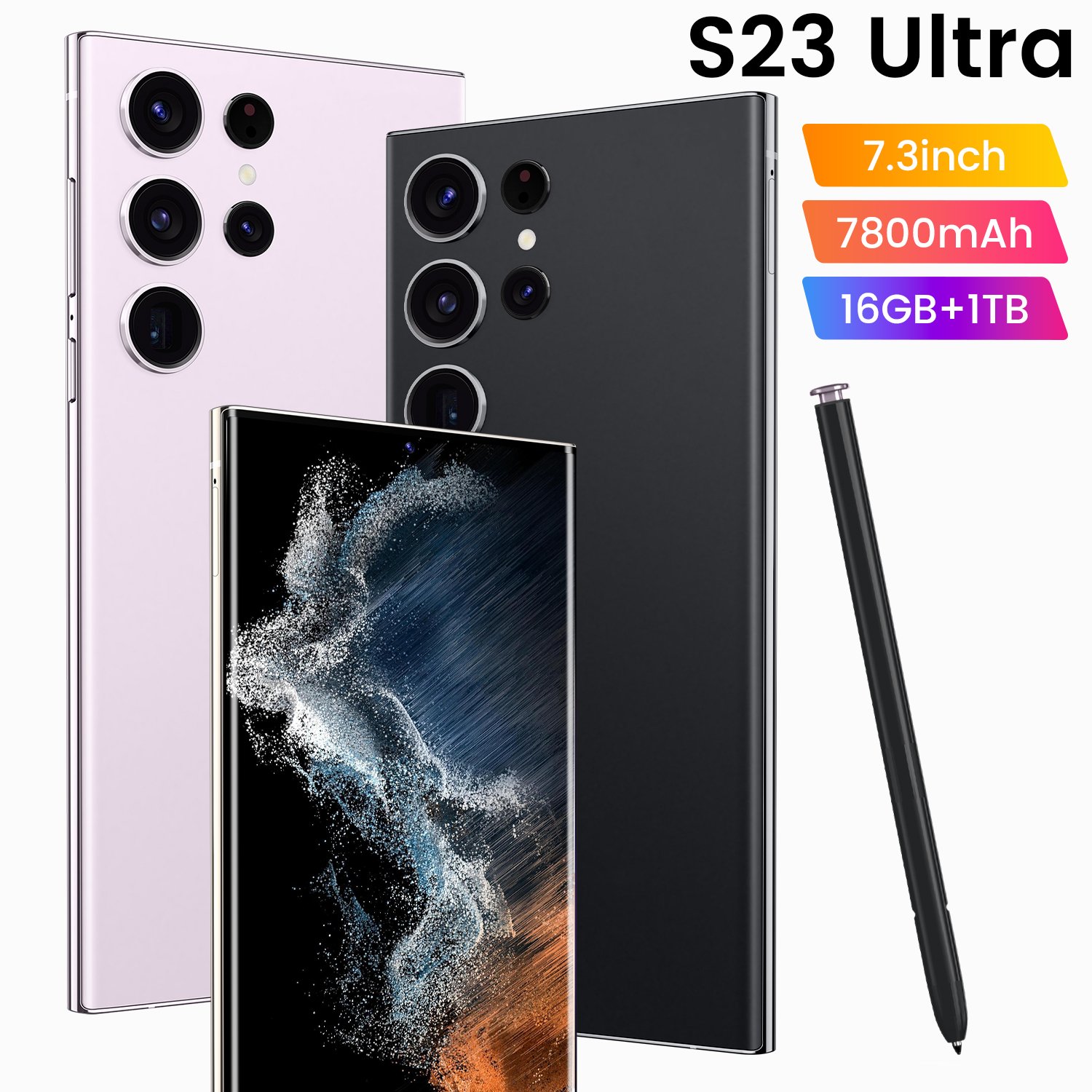 Original S23 ultra 5g Smartphone 7.3 Inch Android 13.0 s24 ultra Smartphone 16GB+1TB 5G Unlocked Mobile phone