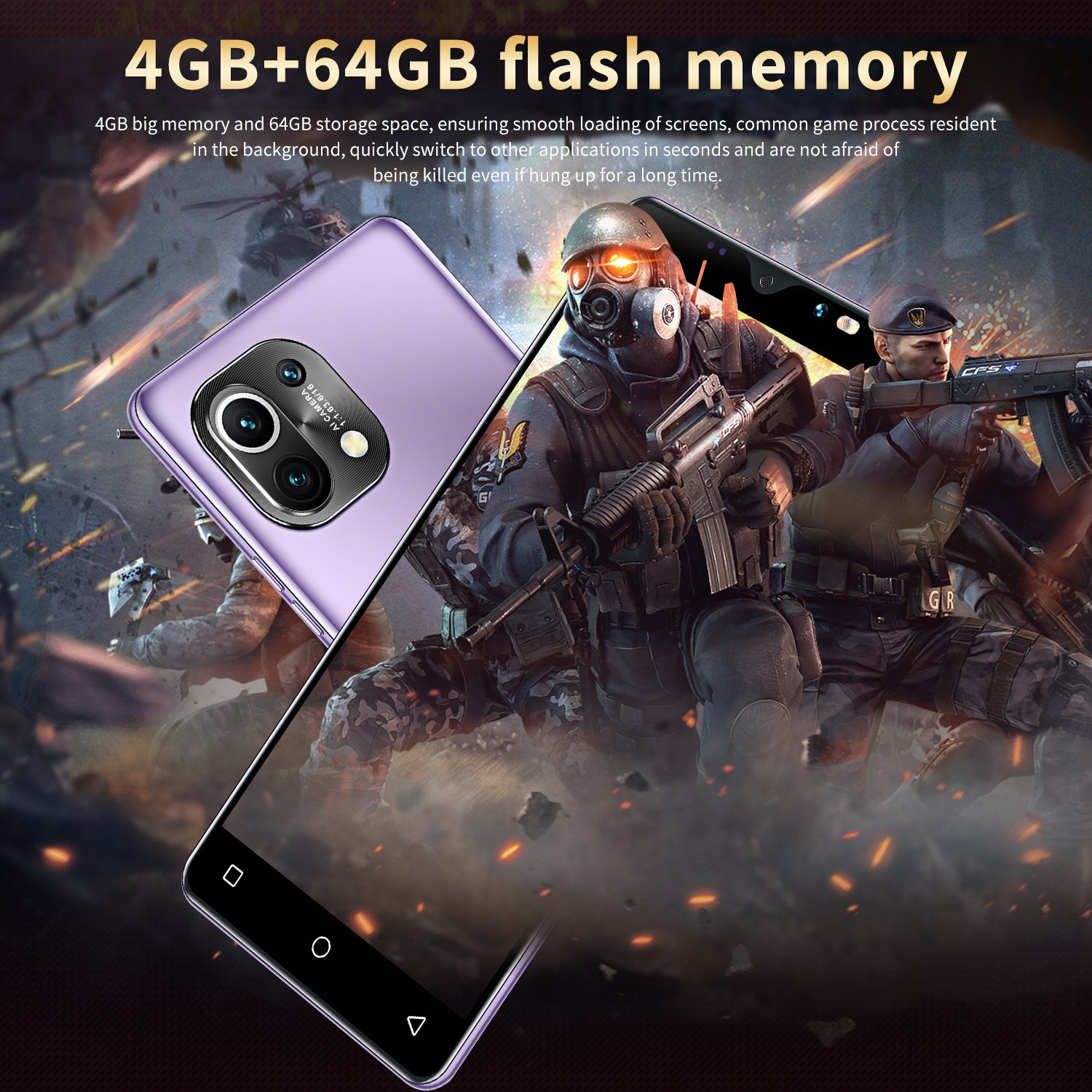New unlock 5inch 4+64gb cell phone mobile uk 5G one plus 7 pro mobile phone