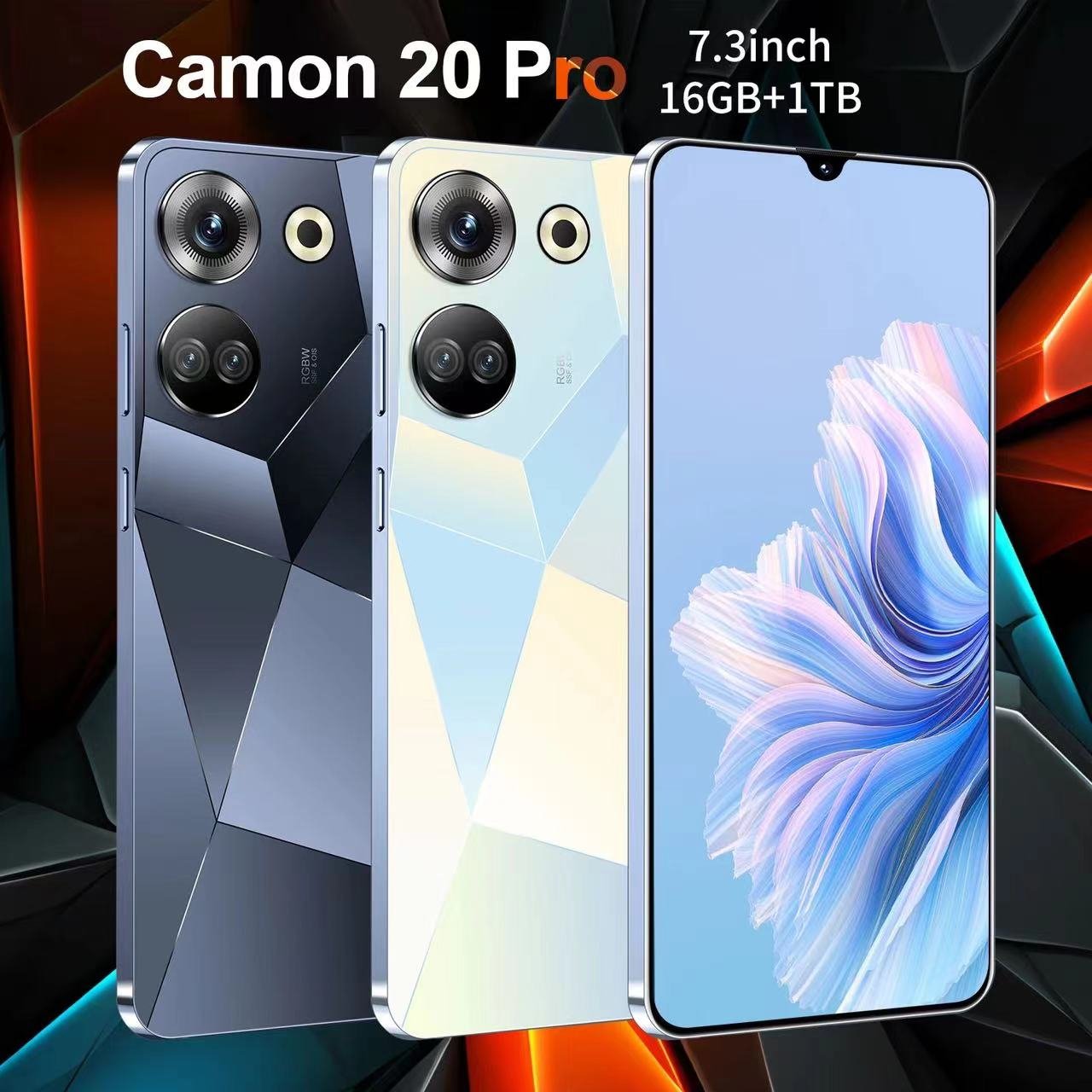 Best selling On Africa Camon 20 Hot40 Pro Mobail Phone 6.8 Inch 5g Smartphone 16gb+1tb 6800 Mah Android 8.1 Cheap Mobile Phone
