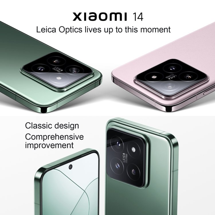 Original brand Xiaomi 14 5G smartphone 12GB+256GB 6.36 inch Xiaomi HyperOS Snapdragon 8 Gen 3 Octa Core 4nm up to 3.3GHz NFC