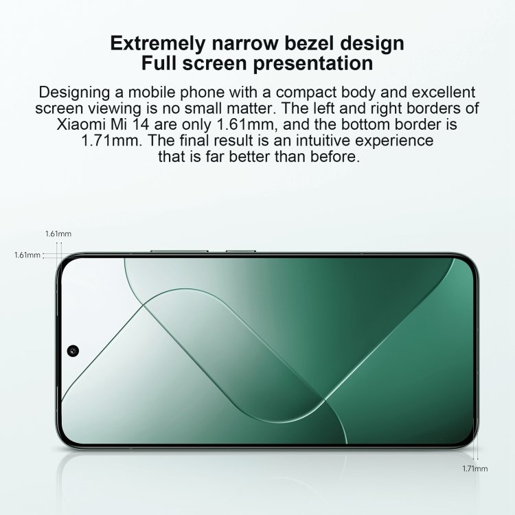 Original brand Xiaomi 14 5G smartphone 12GB+256GB 6.36 inch Xiaomi HyperOS Snapdragon 8 Gen 3 Octa Core 4nm up to 3.3GHz NFC