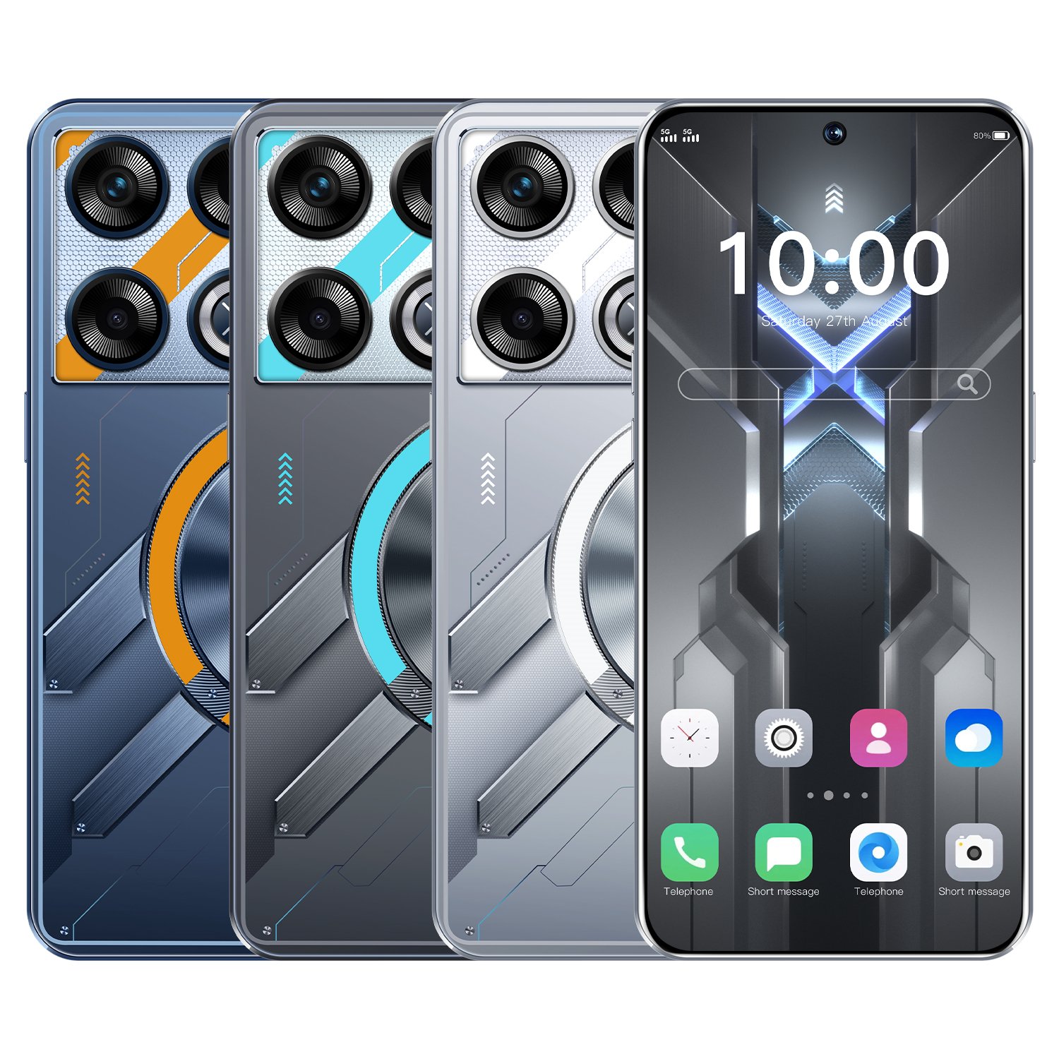 Original Cellphone GT20 pro 7.3 inch Hd 16GB+1TB Mobilephone Android14 Face Unlock 5G smartphone Factory wholesale price