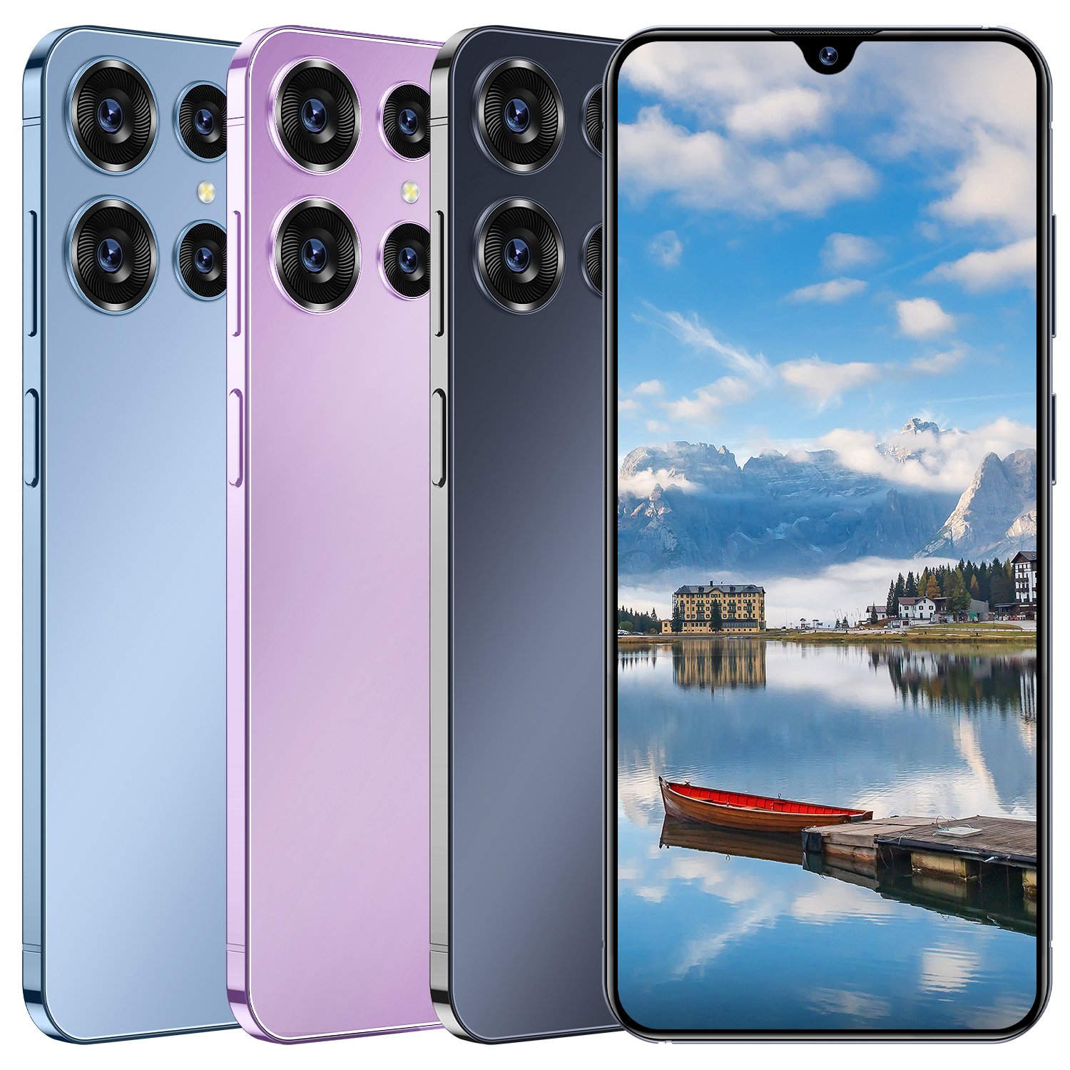 2024 POVA 5Pro New Gaming 7.3-inch screen 16GB+1TB 5G-smartphones with Ultra-Slim Straight Screen and Dual SIM